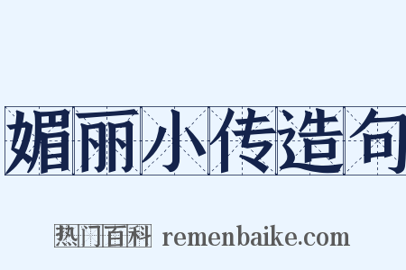 媚丽小传造句是什么意思的图片